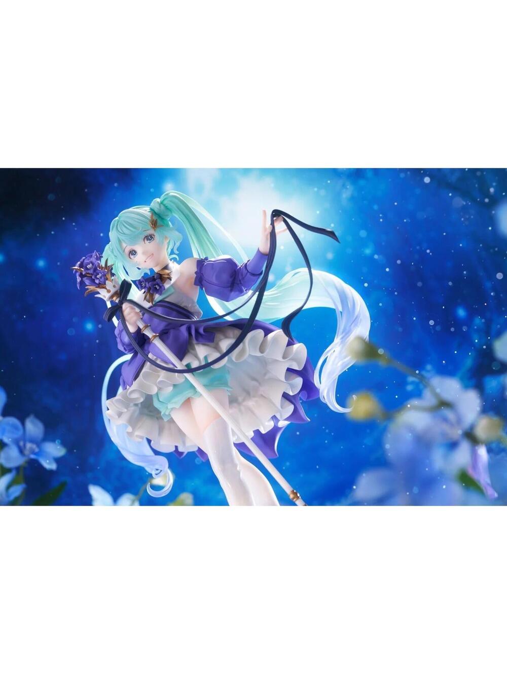 Taito Hatsune Miku Birthday 2021 Pretty Rabbit 1/7 Scale Figure New Purple Teal - Picture 2 of 12